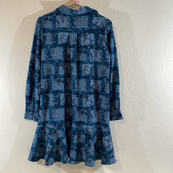 TUCKERNUCK Trellis Vine Crepe Callahan Shirt Dress With Pockets Size XS - Picture 7 of 14